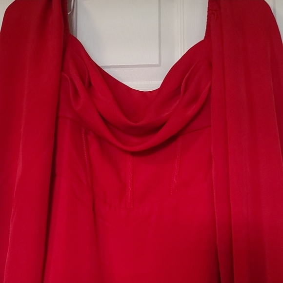 Princess Polly Lillie Long Sleeve Red Mini Dress - Picture 5 of 7